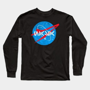 Retro Aurebesh NASA Long Sleeve T-Shirt